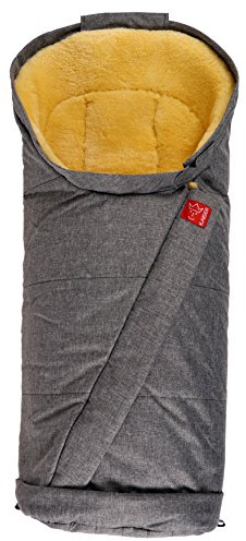 Kaiser Coosy Lammfellfußsack 6721670, anthrazit melange