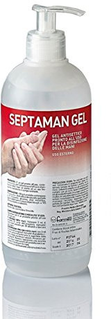 DISINFETTANTE GEL SEPTAMAN 500 ML - PULIZIA MANI EMOLIENTE DISINFEZIONE RAPIDA
