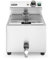 HENDI Fritteuse Mastercook, mit Ablasshahn,Tisch Friteuse, Sicherhetsthermostat, Frittierkorb mit extra langen Griff, Längere Öl Lebensdauer, 8L, 230V, 3500W, 300x515x(H)345mm, Edelstahl 18/0