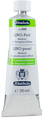 Schmincke LINO-Perl, Effektmittel für Linoldruckfarben für schillernde Perlmuteffekte, aufhellende Wirkung, für maximalen Effekt pur verwendbar, 35 ml