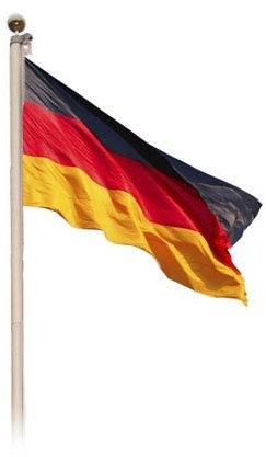 MP Home & Garden Aluminium Fahnenmast Deluxe 6,20 m inkl. Deutschlandflagge 150 x 90 cm Größe 6,20 m