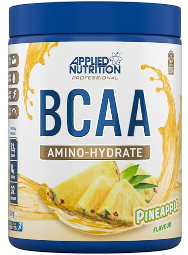 Applied Nutrition BCAA Branched Chain Amino Acids Supplement with Vitamin B6, Replenish Electrolytes, Intra Workout and Recovery Powdered Energy Drink, Pineapple, 450 g