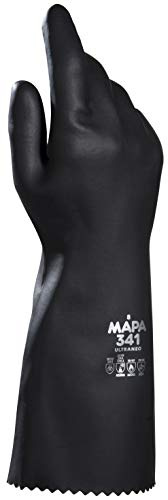 MAPAÑO® Profesional Neotex 341 UK 9 Guantes - Negro (Paquete de 2)