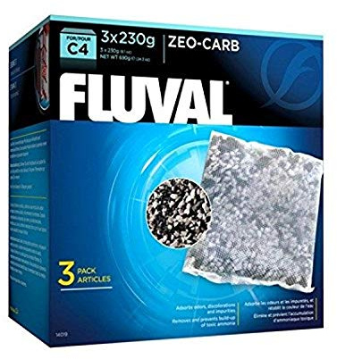 Fluval C4 Zeo Carb für mechanische Filtration, 690g, 3er Pack