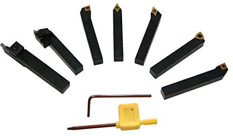 Elmag - Wendeplatten-Drehmeißel-Satz, 7-teilig - Verschiedene Größen Größe: 20 x 20 mm