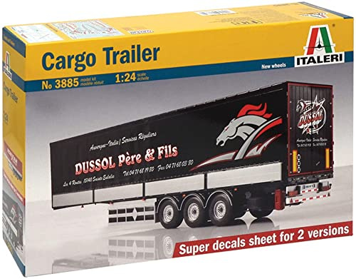Italeri 510003885-1:24 Cargo Auflieger Truck, GRAU