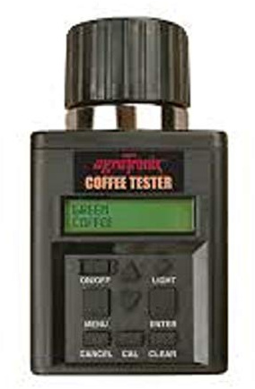 Agratronix Coffee Cocoa Moisture Tester for Green and Parchment Coffee and Cocoa with Digital Meter Readout and 4 Pack of 9 V Batteries