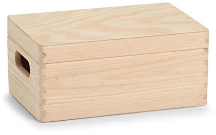 Zeller 13150 Allzweckkiste mit Deckel, Nadelholz 30 x 20 x 15 cm
