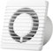 Ventilateur mural encastrable avec capteur d'humidité/hygrostat et minuterie pour salle de bain ou cuisine, silencieux, Ø 125 mm, blanc
