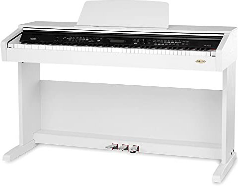 Classic Cantabile DP-A 310 SM 88-Tasten E-Piano - Digitalpiano mit Keyboard-Funktion/Begleitatomatik und Hammermechanik - 500 Sounds, Kopfhöreranschluss zum üben - USB Anschluss - Weiß Matt