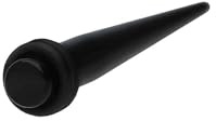 PIERCINGLINE Acryl Dehnstab Schwarz Stärke: 2,5mm