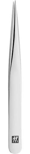 ZWILLING Pincett spetsig (avlägsnande av flisor, inåtväxande eller fina hårstrån, handslipade, grova spetsar), polerad, silver, 90 mm