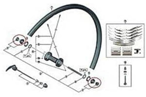 Shimano Spares WH-RS010 right hand lock nut unit