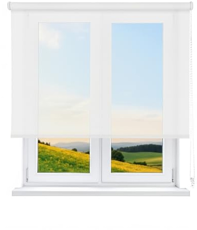 VIEWTEX Tenda a Rullo Screen 10% Grado di Apertura Bianco 150 x 250 cm - Made in Europe - 5 Anni di Garanzia