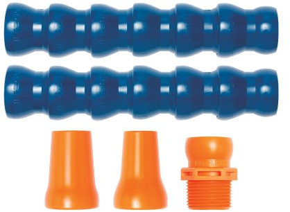 Loc-Line - Kit de 5 piezas para manguera refrigerante flexible articulada de poliacetal, diámetro interior 3/4