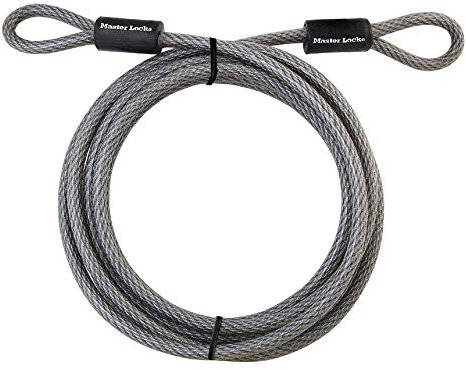 Master Lock 72DPF Kabel aus verzinktem Stahl, mit Schlaufenenden, ca. 4,6 m