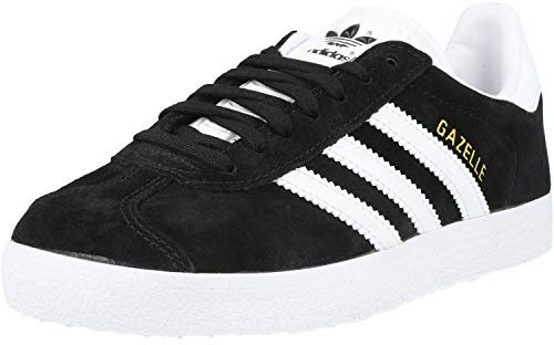 adidas Unisex-Erwachsene Gazelle Sneakers -Schwarz (Cblack/White/Goldmt) - 40 2/3 EU