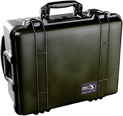PELI 1560 valise de transport anti-écrasement, étanche IP67, capacité 44L, fabriquée en Allemagne, avec séparateur rembourré, couleur: noire