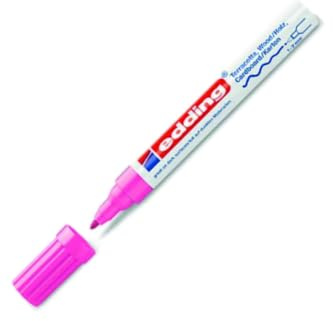 Edding 4000 Farbmarker matt - 1 Marker - Rundspitze 2-4 mm - Rosa - zum Beschriften und Dekorieren auf rauen, dunklen oder porösen Oberflächen - ideal für Terrakotta, Karton, Holz