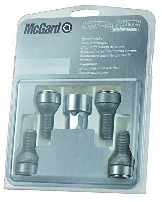 28018SL Radsicherungsbolzen SL (Ultra High Security) M14x1.5, Kugelsitz R13, Schaftlänge 26,7mm, Gesamtlänge der Schraube 46,7 mm, SW17, Schlüsseldurchmesser 28,6 mm