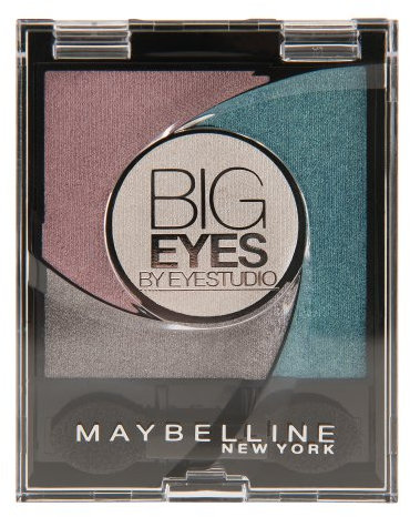 Maybelline New York Lidschatten Eyestudio Big Eyes Palette Turquoise 03 / Eyeshadow Set in Türkis-Tönen mit Wet-Technologie und Perl-Pigmenten, 1 x 3,7 g
