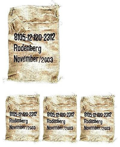 Armeeverkauf Rodenberg - Juego de 4 Sacos de café (Yute)