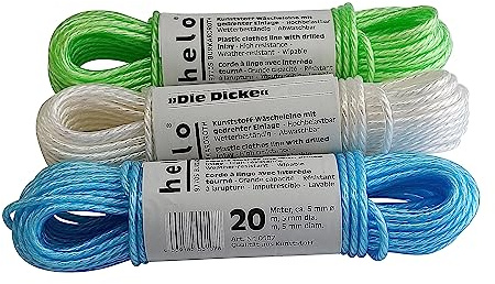 Plastik-Wäscheleine 10m 5mm mit gedr.