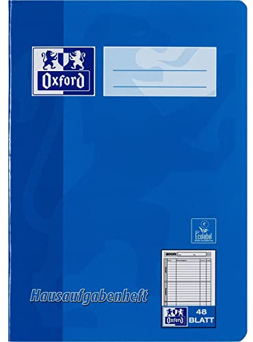 Oxford 100057950 läxbok – A5, 48 ark, sorterade