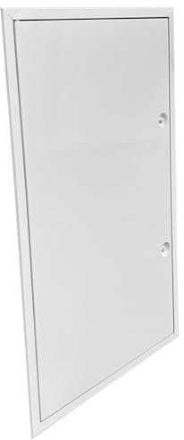 Revisionstür 40 x 100 cm weiß (bxh) mit Vierkantverschluss incl. Schlüssel