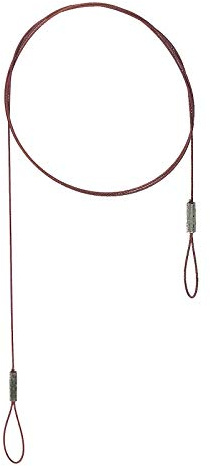 Flexonit Unisex – Erwachsene 10C4050801001290C10 Stahlvorfach mit Schlaufe-AD 3 Stück / 1X19 / 0,25mm / 6,6kg / 40cm, Bunt, Normal