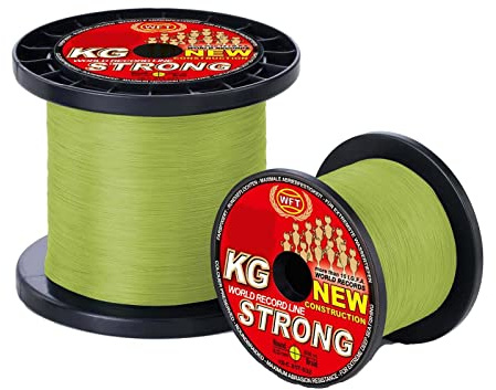 WFT KG Strong Exact geflochtene Schnur 480m 0,22mm 32kg, Farbe:Gelb