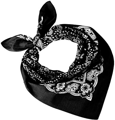 Tobeni Damen Herren Halstuch Bandana Nickituch Kopftuch Baumwolle Unisex | Atmungsaktiv