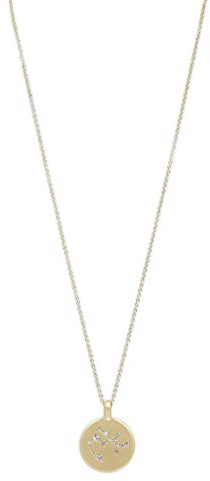 PILGRIM Jewelry Halskette mit Sternzeichen und Kristall (Vergoldet)