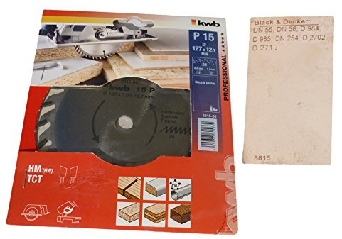 kwb Kreissägeblatt Hartmetall Ø 127x12,7 mm P15 , 24 Zähne - 5815-66