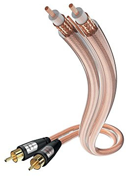 inakustik – 0030415 – Star Stereo Audiokabel | Hochwertiges Stereo Audiokabel mit 6,0mm Kabeldurchmesser | 5,0m | Dichtes Abschirmgeflecht gegen äußere Störeinflüsse - vergoldete Kontakte