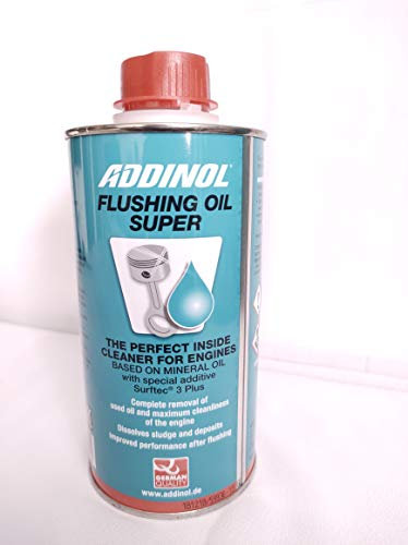 ADDINOL Flushing Oil Super, Motorspülung, Motorinnenreiniger mit Surftec 3 Plus-Technologie, für Benzin- und Dieselmotoren - Ölschlammspülung - 500 ml Dose