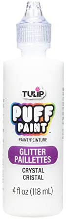 TULIP Dimensional Fabric Paint 4oz, Glitter Crystal Sparkle (41904)