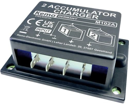 KEMO M102A Batteriladdare, Svart