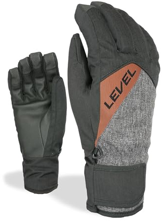 Level Cruise - Guanti Snowboard e Sci Uomo con Chiusura a Strappo, Guanti Invernali Termici Impermeabili e Traspiranti, Abbigliamento Neve Ideale per Snowboarder e Sciatori, 1 Paio