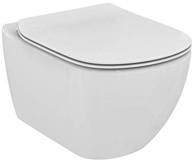 Ideal Standard - WC sospeso con Sedile Slim rallentato Tesi New T3541 - Bianco, con Sedile Slim rallentato, A Magazzino