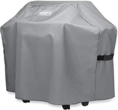 Weber Housse de protection pour barbecue / Pour barbecues à gaz Spirit et Genesis II à 2 brûleurs, tissu léger résistant aux intempéries avec sangles de fixation pour une protection extérieure durable