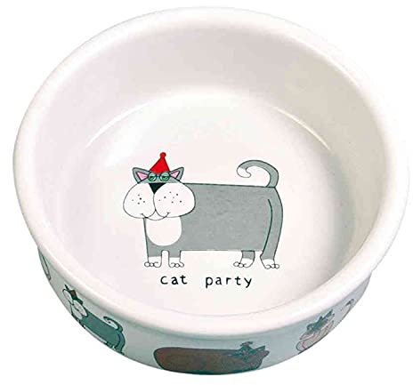 Trixie Keramik, Katze Schüssel 0,2 l/ø 11 cm, weiß