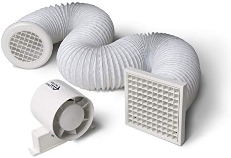 Manrose SF100S 100mm 240V Standard Inline Axial Fan Kit