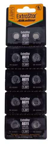 10 BATTERIE A BOTTONE PILE AG11 1,5v SR58 LR721 LR58 361/362 SR721