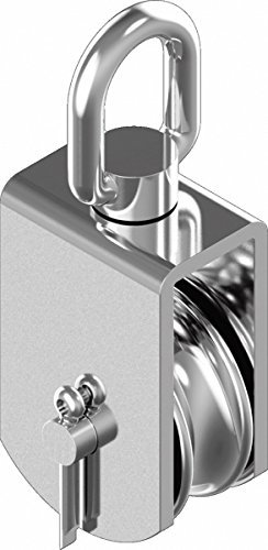 ARBO-INOX Block mit Edelstahlrolle Sinterbronze Buchse Umlenkrolle Edelstahl Größe B 15x170 mm