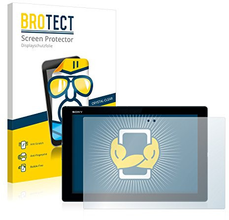BROTECT (2 Stück Schutzfolie für Sony Xperia Z4 Tablet Displayschutz Folie Made in Germany, Ultra-Klar