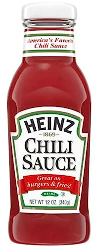 HEINZ CHILI SAUCE 1 x 340g BOTTLE AMERICAN IMPORT
