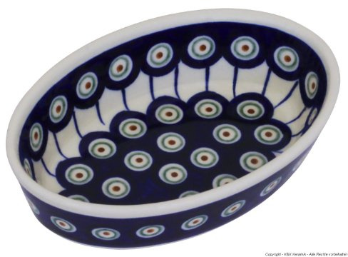 Original Bunzlauer keramisk dip-skål i dekor 8