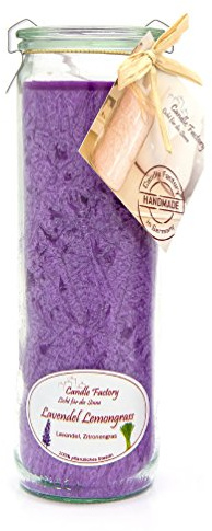 Candle Factory - Big Jumbo Duftkerze im Weckglas Duft: Lavendel-Lemongrass