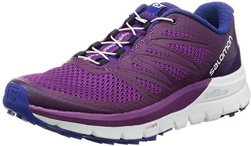 SALOMON Damen Sense PRO MAX W Traillaufschuhe, Violett/Weiß (Morado Grape Juice White Surf The Web), 42 EU